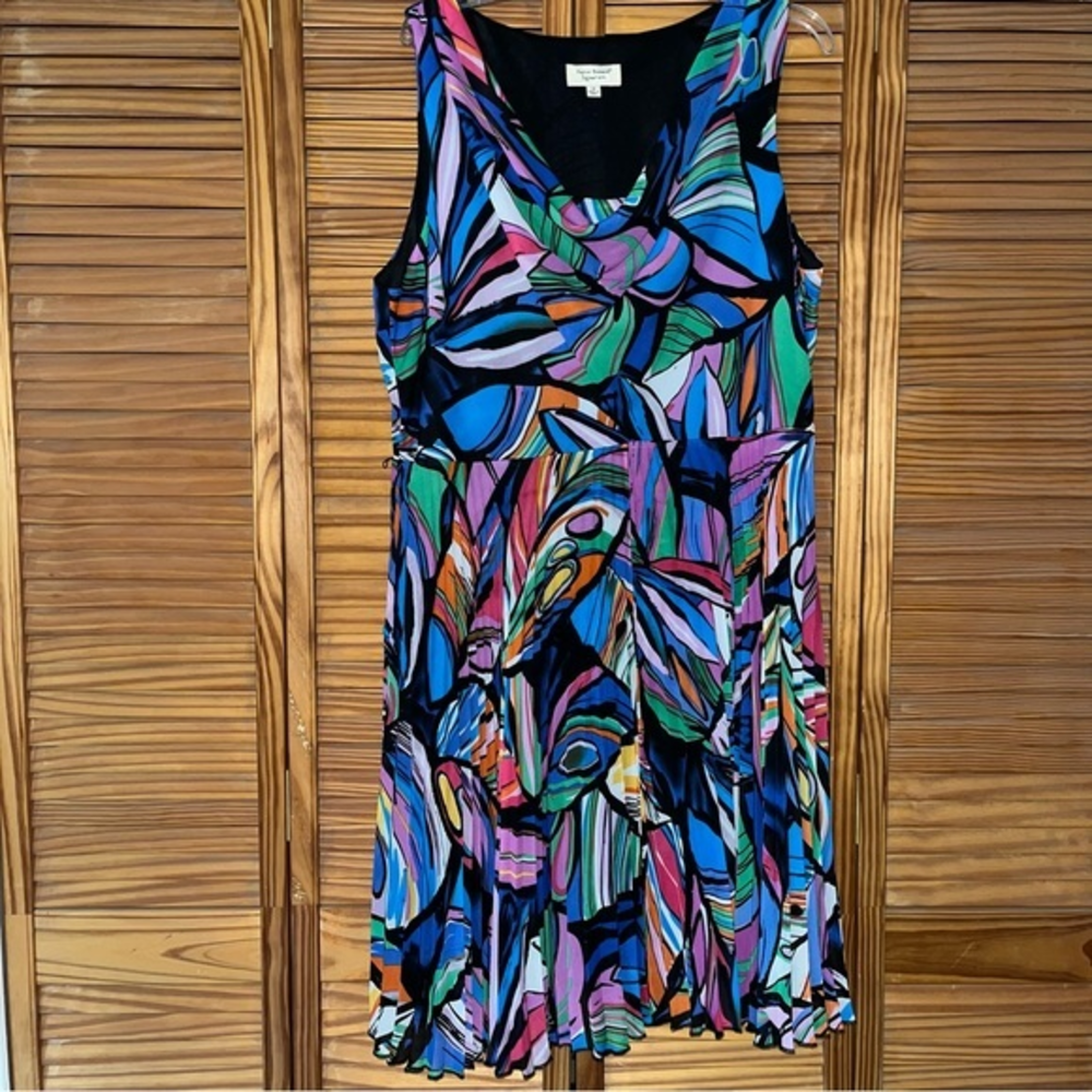 Harve Benard Signature Sleeveless Multi-color Dress Size 18